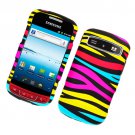 Hard Plastic Rubber Feel Design Case for Samsung Admire R720 - Abstract Zebra