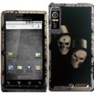 Hard Plastic Rubber Feel Design Case for Motorola Droid 3 - Ghostly