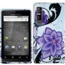 Hard Plastic Design Case for Motorola Droid 3 - Violet Lily