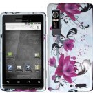 Hard Plastic Design Case for Motorola Droid 3 - Purple Lily