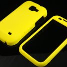 Hard Plastic Rubber Feel Case for Samsung Transform M920 - Yellow