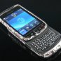 Hard Plastic Design Case for Blackberry Torch 9800 - Black Skulls