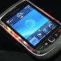 Hard Plastic Rubber Feel Design Case for Blackberry Torch 9800 - Heart and Skulls