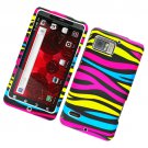 Hard Plastic Rubber Feel Design Case for Motorola Droid Bionic Targa XT875 - Abstract Zebra