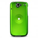 Hard Plastic Rubber Feel Case for HTC Google Nexus One - Green