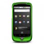 Hard Plastic Rubber Feel Case for HTC Google Nexus One - Green