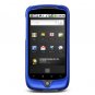Hard Plastic Rubber Feel Case for HTC Google Nexus One - Blue
