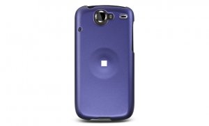 Hard Plastic Rubber Feel Case for HTC Google Nexus One - Purple