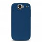 Soft Silicone Skin Cover Case for HTC Google Nexus One - Blue