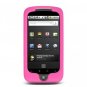 Soft Silicone Skin Cover Case for HTC Google Nexus One - Hot Pink