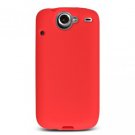 Soft Silicone Skin Cover Case for HTC Google Nexus One - Red