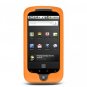 Soft Silicone Skin Cover Case for HTC Google Nexus One - Orange