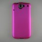 Hard Plastic Rubber Feel Back Cover Case for HTC Google Nexus One - Hot Pink