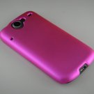 Hard Plastic Rubber Feel Back Cover Case for HTC Google Nexus One - Hot Pink