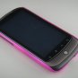 Hard Plastic Rubber Feel Back Cover Case for HTC Google Nexus One - Hot Pink