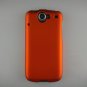 Hard Plastic Rubber Feel Back Cover Case for HTC Google Nexus One - Orange