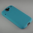 Hard Plastic Rubber Feel Back Cover Case for HTC Google Nexus One - Turquoise