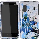Hard Plastic Design Cover Case for HTC Evo Design 4G/Kingdom - Blue Splash