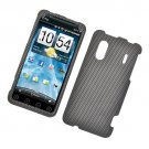 Hard Plastic Rubber Feel Design Case for HTC Evo Design 4G/Kingdom - Carbon Fiber