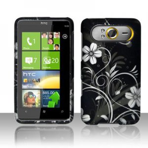 Hard Plastic Rubber Feel Design Case for HTC HD7/HD7S - Midnight Garden