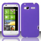 Soft Silicone Skin Cover Case for HTC Radar 4G (T-Mobile) - Purple