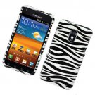 Hard Plastic Glossy Design Case for Samsung Galaxy S II Epic 4G Touch - Black and White Zebra