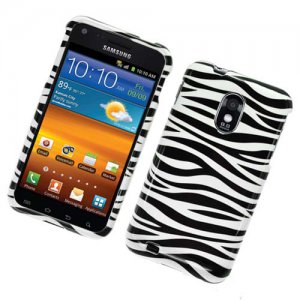 Hard Plastic Glossy Design Case for Samsung Galaxy S II Epic 4G Touch - Black and White Zebra