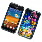 Hard Plastic Glossy Design Case for Samsung Galaxy S II Epic 4G Touch - Colorful Blossom
