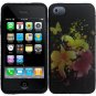 Hard Plastic Rubber Feel Design Case for Apple iPhone 4/4S - Heavenly Flowers
