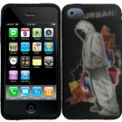Hard Plastic Rubber Feel Design Case for Apple iPhone 4/4S - Street Gangster