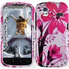 Hard Plastic Design Cover Case for HTC Amaze 4G/Ruby - Pink Flower