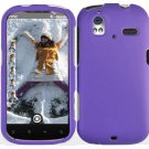 Hard Plastic Rubber Feel Cover Case for HTC Amaze 4G/Ruby - Purple