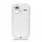Hard Plastic Rubber Feel Cover Case for HTC Amaze 4G/Ruby - White