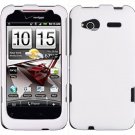 Hard Plastic Rubber Feel Cover Case for HTC Radar 4G - White