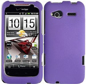 Hard Plastic Rubber Feel Cover Case for HTC Radar 4G - Purple
