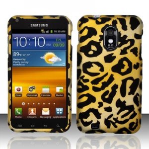 Hard Plastic Rubber Feel Design Case for Samsung Galaxy S II Epic 4G Touch - Golden Cheetah