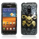 Hard Plastic Design Case for Samsung Galaxy S II Epic 4G Touch - Yellow Skulls