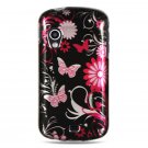 Hard Plastic Design Case for Samsung Stratosphere i405 - Pink Butterfly