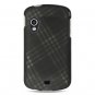 Hard Plastic Rubber Feel Design Case for Samsung Stratosphere i405 - Smoke Diagonal Check