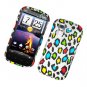 Hard Plastic Rubber Feel Design Case for HTC Amaze 4G/Ruby - Colorful Leopard