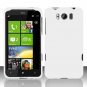 Hard Plastic Rubber Feel Cover Case for HTC Titan X310e - White