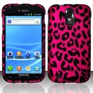 Hard Plastic Rubber Feel Design Case for Samsung Galaxy S II/Hercules T989 - Hot Pink Leopard