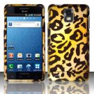 Hard Plastic Rubber Feel Design Case for Samsung Infuse 4G i997 - Golden Cheetah