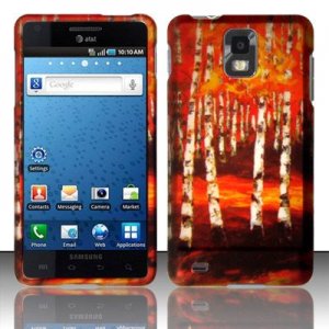 Hard Plastic Rubber Feel Design Case for Samsung Infuse 4G i997 - Art Design II
