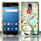 Hard Plastic Rubber Feel Design Case for Samsung Infuse 4G i997 - Colorful Flowers