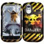 Hard Plastic Rubber Feel Design Case for HTC Amaze 4G/Ruby - Danger!!!
