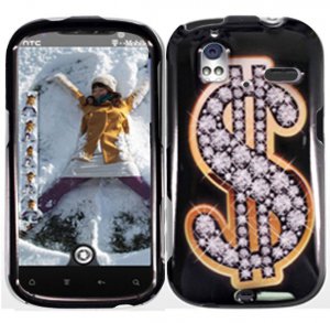 Hard Plastic Design Cover Case for HTC Amaze 4G/Ruby - Dollar Sign