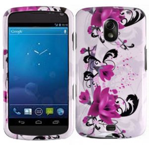 Hard Plastic Design Case for Samsung Galaxy Nexus CDMA i515/i9250 (Verizon/Sprint) - Purple Lily