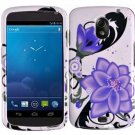 Hard Plastic Design Case for Samsung Galaxy Nexus CDMA i515/i9250 (Verizon/Sprint) - Violet Lily