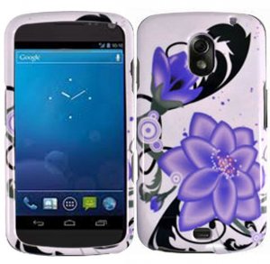 Hard Plastic Design Case for Samsung Galaxy Nexus CDMA i515/i9250 (Verizon/Sprint) - Violet Lily